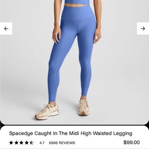 🌸Beyond Yoga Spacedye caught in the midi high waisted leggings size M